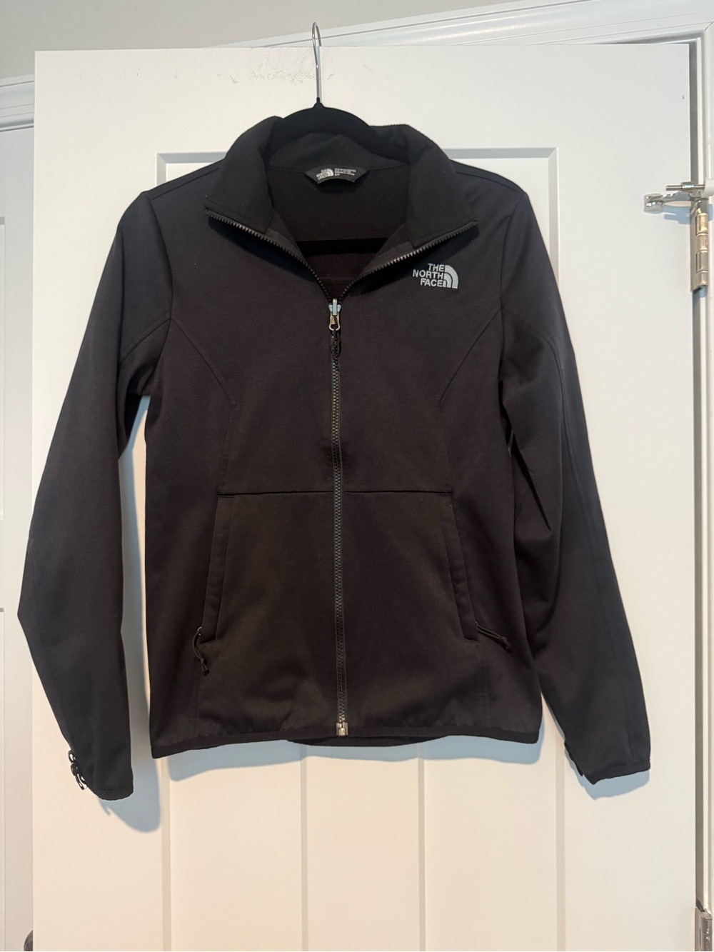 North Face Black Zip Up Fleece Jacket